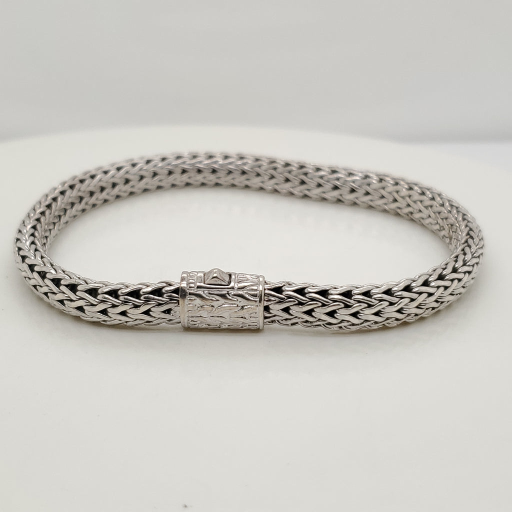 Pre - Owned John Hardy Sterling Silver Classic Chain Bracelet
