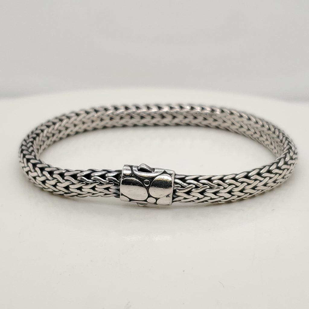 Pre - Owned John Hardy Sterling Silver Classic Chain Bracelet