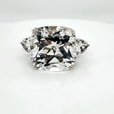 Pre - Owned John Hardy Sterling Silver White Topaz and Diamond Ring
