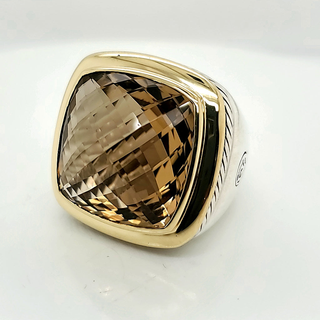 Pre-Owned David Yurman Albion 20mm Citrine Ring