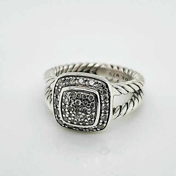 Pre-Owned David Yurman 11.5mm Diamond Albion Ring