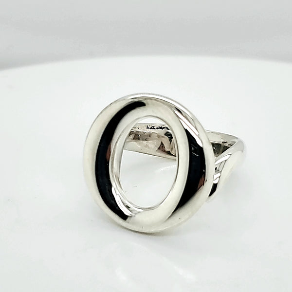 Pre - Owned Tiffany & Co Elsa Perreti Silver Ring $675 Retail