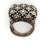 John Hardy Sterling Silver And 18Kt Gold Dot Ring