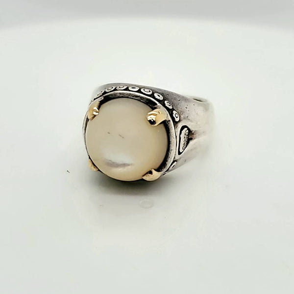 John Hardy Mother of Pearl Ring