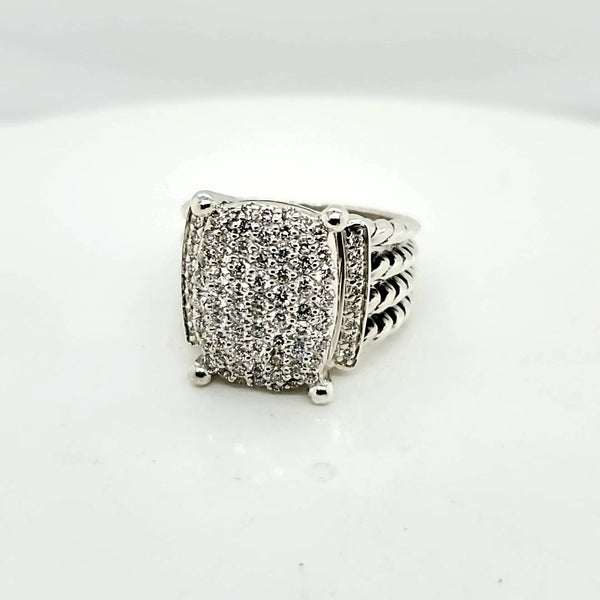 Pre - Owned David Yurman Wheaton Diamond Wheaton Ring