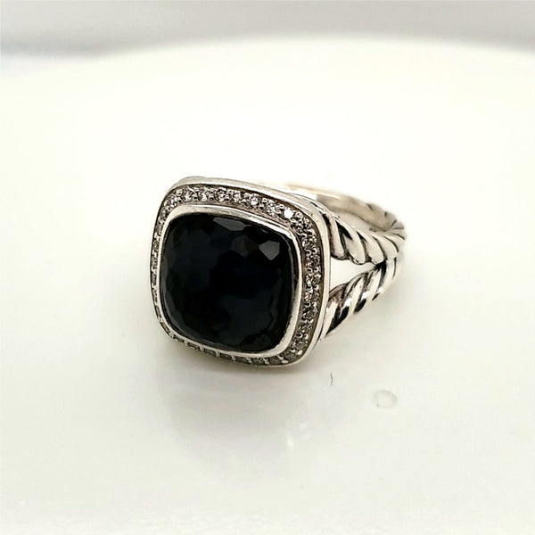 David Yurman Albion Black Orchid and Diamond Ring