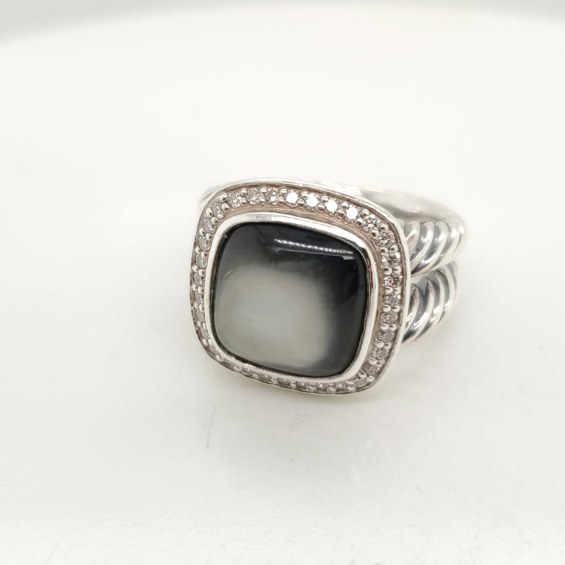 Pre-Owned David Yurman Albion Black Orchid And Diamond Ring