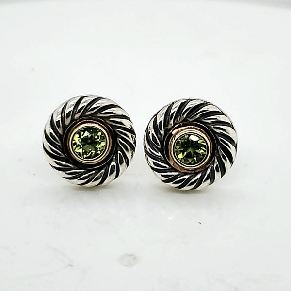 David Yurman Peridot Earrings