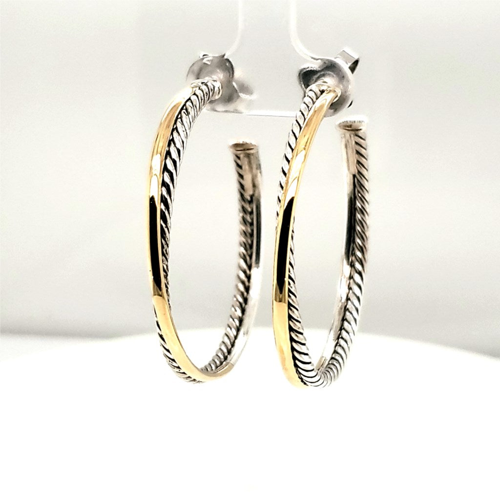 Pre-Owned David Yurman Crossover Hoops