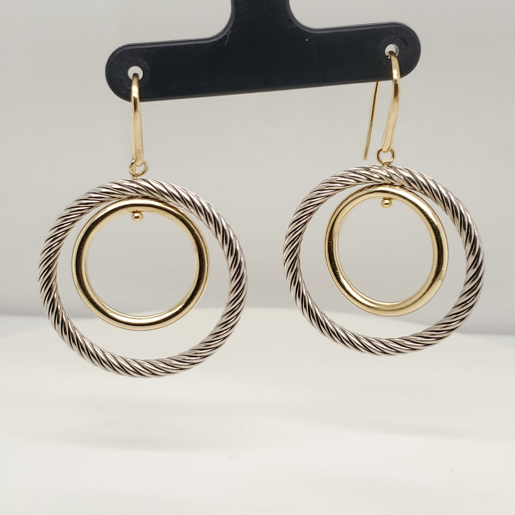 Pre-Owned David Yurman double loop dangle earrings