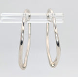 Elsa Peretti Heart Hoop Earrings in Sterling Silver