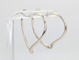 Elsa Peretti Heart Hoop Earrings in Sterling Silver